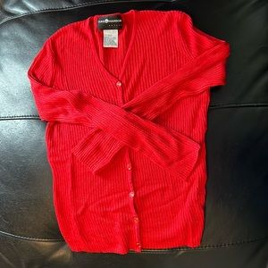 Women’s petite, small, red, Sag Harbor lightweight sweater